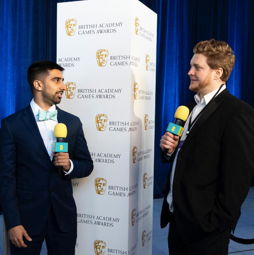Toby Shooting content with EE at BAFTA Games