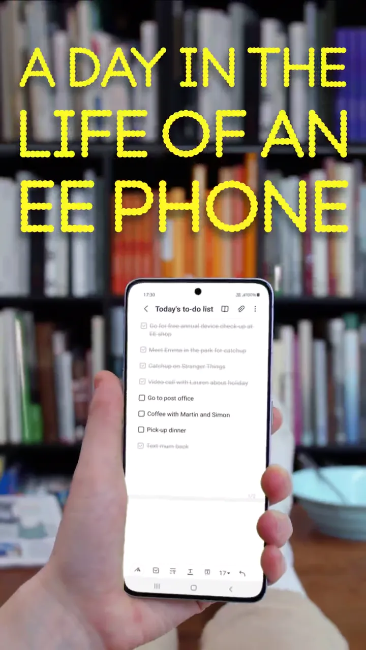 A day in the life of an EE phone, short social video